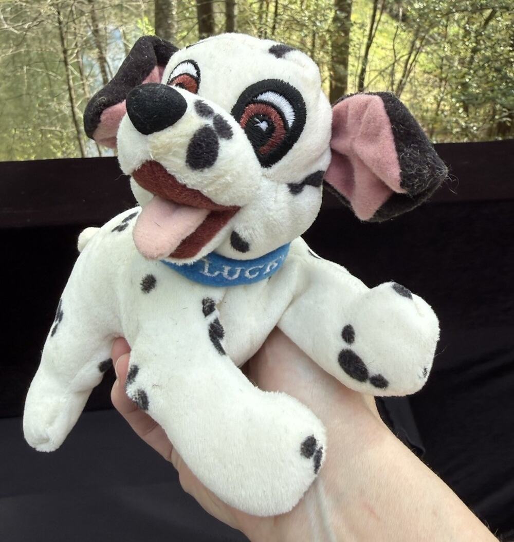 Disney Store Mini Bean Bag Plush 101 Dalmatians Lucky Puppy Dog Dalmatian -LO11